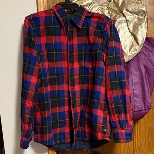 Champs Red and Blue Checkered Casual Shirt